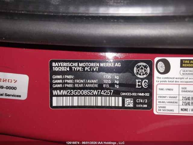 Mini COOPER S 2025 WMW23GD08S2W74257 Image 9