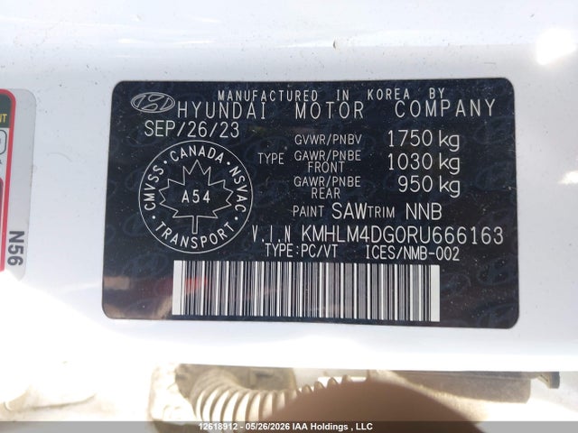 KMHLM4DG0RU666163 Hyundai ELANTRA SEL