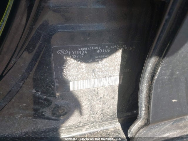 KMHD84LFXJU515949 Hyundai ELANTRA GL