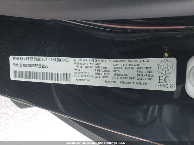 Chrysler Pacifica Limited 2026 2C4RC1GG9TR269275 Image 9