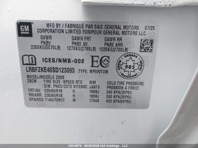 Buick Envision Preferred Awd 2025 LRBFZKE48SD123093 Image 9