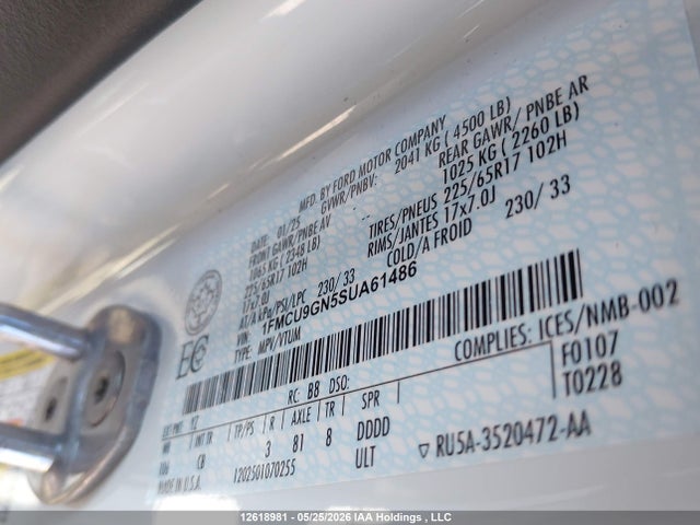 Ford Escape Active 2025 1FMCU9GN5SUA61486 Image 16