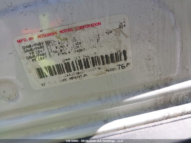 12618993 :رقم المزاد ، JA4JZ3AX0FZ600796 vin ، 2015 Mitsubishi Outlander Se مزاد بيع