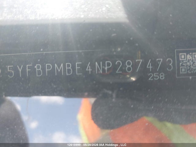 Продаж на аукціоні авто 2022 Toyota Corolla Le, vin: 5YFBPMBE4NP287473, номер лоту: 12618999