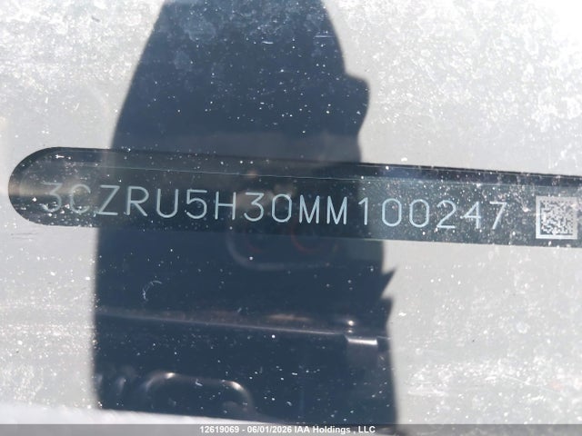 Aukcja sprzedaży 2021 Honda Hr-v Lx, vin: 3CZRU5H30MM100247, numer aukcji: 12619069