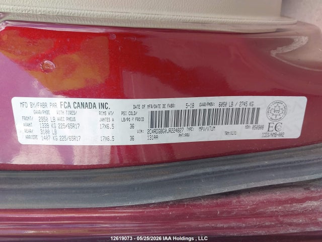 2C4RDGBG0JR224827 Dodge Grand Caravan Se