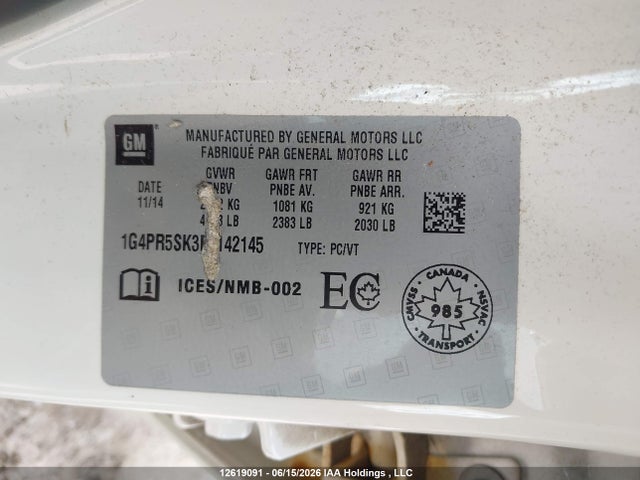 Buick Verano 2015 1G4PR5SK3F4142145 Image 19