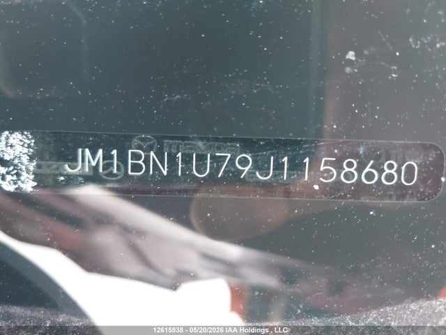 JM1BN1U79J1158680 Mazda Mazda3 Gx