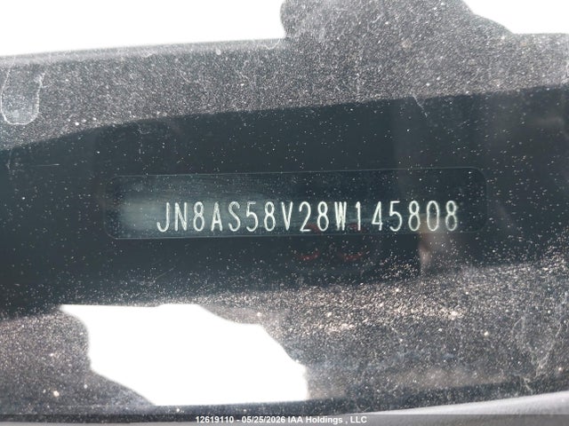 12619110 :رقم المزاد ، JN8AS58V28W145808 vin ، 2008 Nissan Rogue Sl مزاد بيع