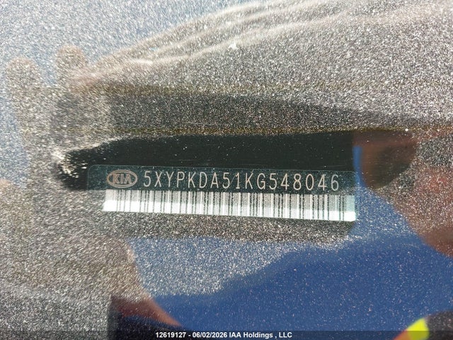 2019 Kia Sorento Sx/sxl მანქანა იყიდება აუქციონზე, vin: 5XYPKDA51KG548046, აუქციონის ნომერი: 12619127