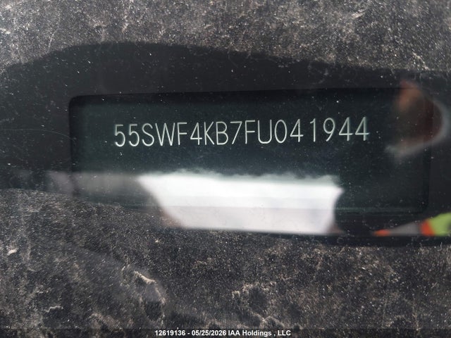 Aukcja sprzedaży 2015 Mercedes-benz C 300 4matic, vin: 55SWF4KB7FU041944, numer aukcji: 12619136