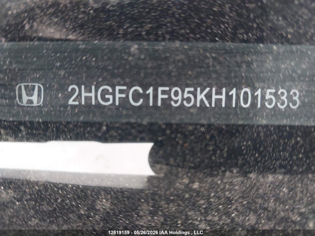 Aukcja sprzedaży 2019 Honda Civic Touring, vin: 2HGFC1F95KH101533, numer aukcji: 12619159