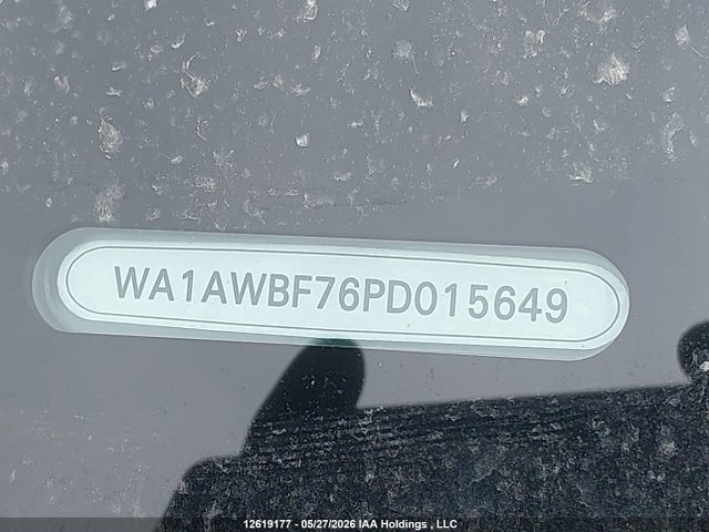 Продаж на аукціоні авто 2023 Audi Sq7 4.0t, vin: WA1AWBF76PD015649, номер лоту: 12619177