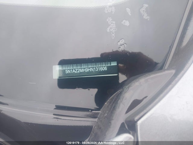 2017 Nissan Murano Platinum/sl/sv მანქანა იყიდება აუქციონზე, vin: 5N1AZ2MH9HN131606, აუქციონის ნომერი: 12619179
