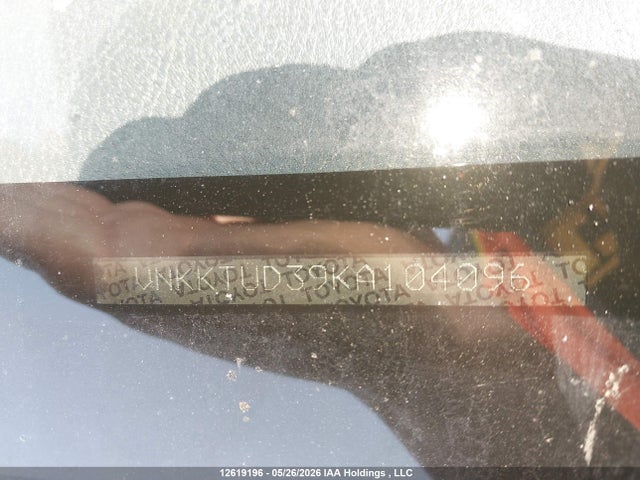 12619196 :رقم المزاد ، VNKKTUD39KA104096 vin ، 2019 Toyota Yaris L/le/se مزاد بيع