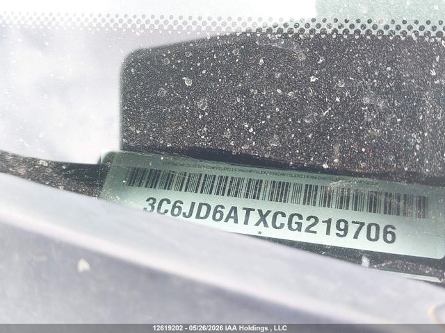Aukcja sprzedaży 2012 Ram 1500 St, vin: 3C6JD6ATXCG219706, numer aukcji: 12619202
