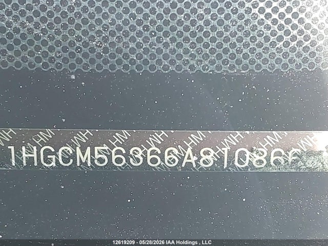 2006 Honda Accord Se მანქანა იყიდება აუქციონზე, vin: 1HGCM56366A810866, აუქციონის ნომერი: 12619209