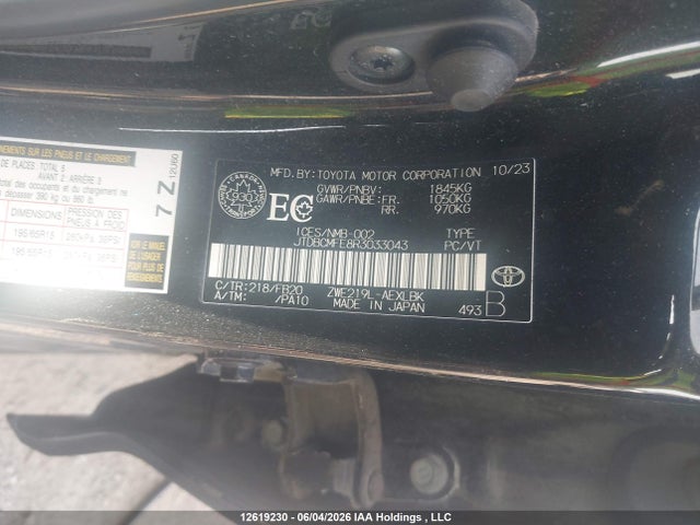 JTDBCMFE8R3033043 Toyota Corolla Hybrid