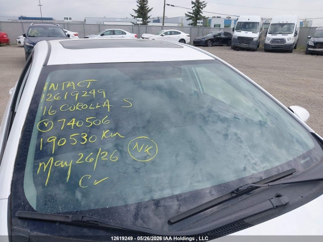 Продажа на аукционе авто 2016 Toyota Corolla L/le/le Pls/prm/s/s Pls, vin: 2T1BURHE2GC740506, номер лота: 12619249