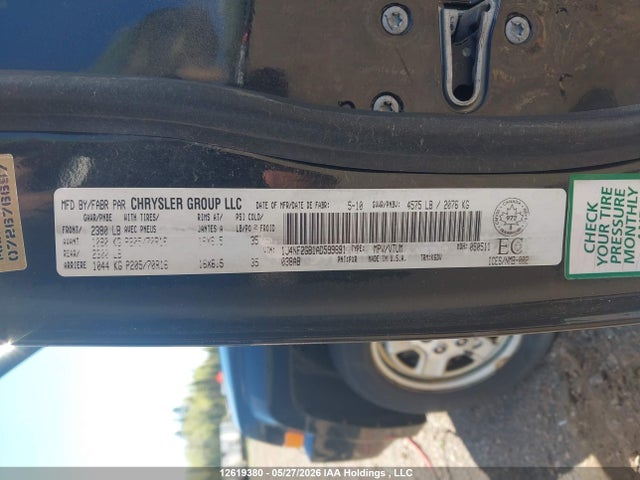 Продажа на аукционе авто 2010 Jeep Patriot, vin: 1J4NF2GB1AD599891, номер лота: 12619380