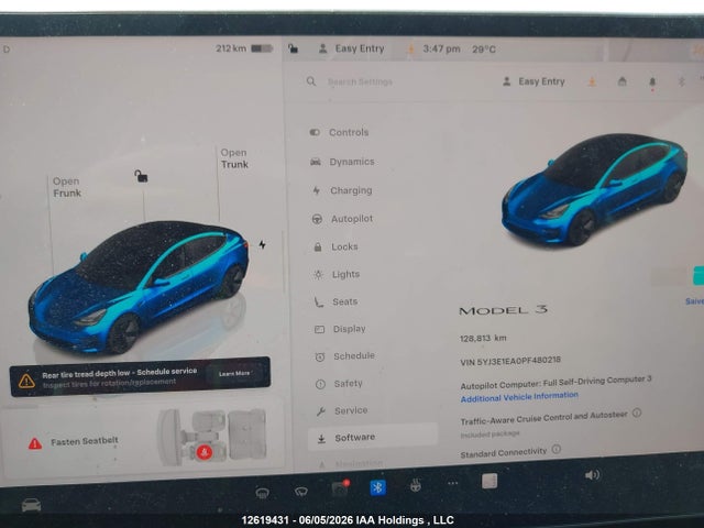 Tesla MODEL 3 2023 5YJ3E1EA0PF480218 Image 6