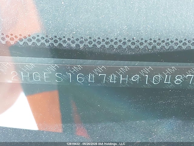 Продаж на аукціоні авто 2004 Honda Civic Dx-g, vin: 2HGES16474H910487, номер лоту: 12619432