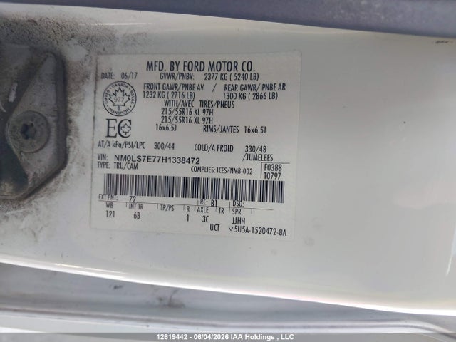 NM0LS7E77H1338472 Ford Transit Connect Xl