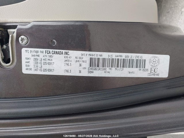 Продаж на аукціоні авто 2016 Dodge Grand Caravan Se/sxt, vin: 2C4RDGBG1GR153081, номер лоту: 12619490