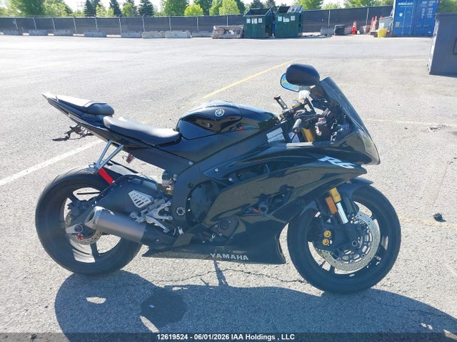 12619524 :رقم المزاد ، JYARJ16N48A000775 vin ، 2008 Yamaha Yzfr6 مزاد بيع