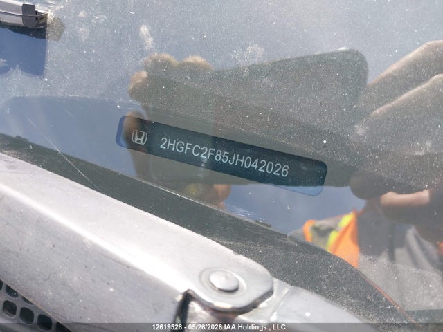 Aukcja sprzedaży 2018 Honda Civic Ex, vin: 2HGFC2F85JH042026, numer aukcji: 12619528