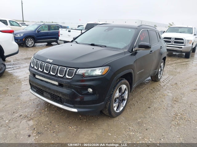 12619571 :رقم المزاد ، 3C4NJDCB7NT114434 vin ، 2022 Jeep Compass Limited مزاد بيع