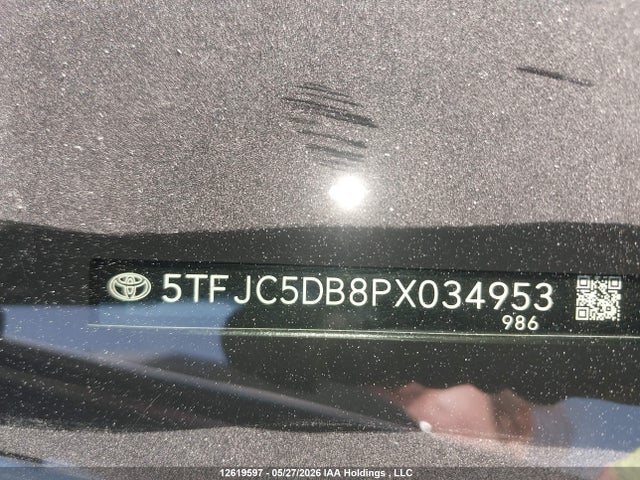 12619597 :رقم المزاد ، 5TFJC5DB8PX034953 vin ، 2023 Toyota Tundra Hybrid Limited مزاد بيع