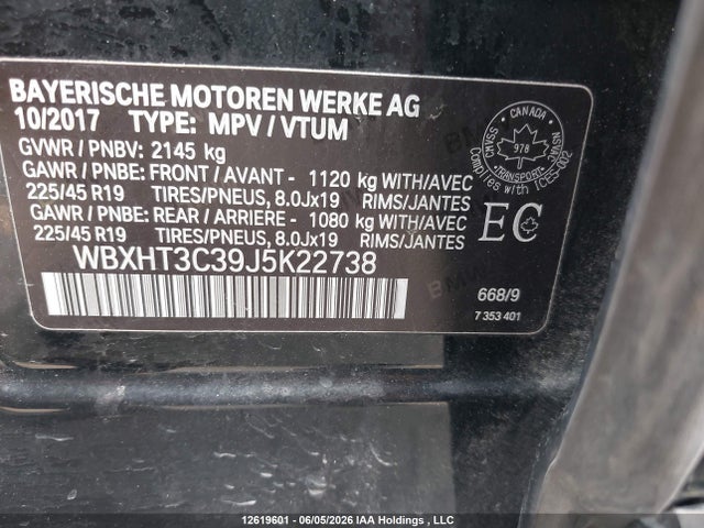 Продаж на аукціоні авто 2018 Bmw X1 Xdrive28i, vin: WBXHT3C39J5K22738, номер лоту: 12619601