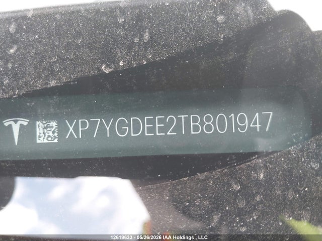 2026 Tesla Model Y მანქანა იყიდება აუქციონზე, vin: XP7YGDEE2TB801947, აუქციონის ნომერი: 12619633