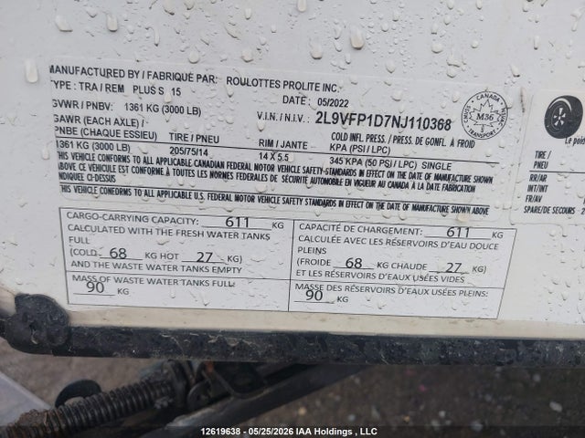 2L9VFP1D7NJ110368 Prolite S