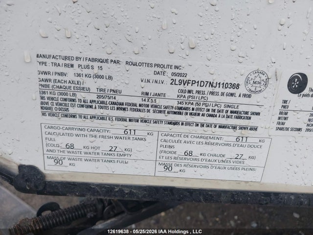 2L9VFP1D7NJ110368 Prolite S