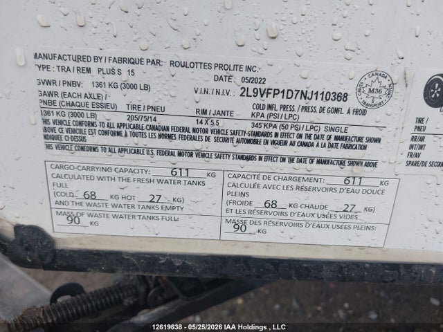 2L9VFP1D7NJ110368 Prolite S
