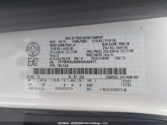 Ford Transit-250 Cargo 2025 1FTBR3U84SKA32411 Image 18