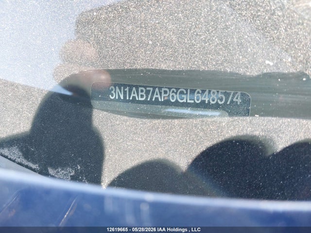 3N1AB7AP6GL648574 Nissan Sentra S/sv/sr/sl