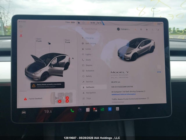 Aukcja sprzedaży 2021 Tesla Model Y Long Range, vin: 5YJYGDEE8MF245758, numer aukcji: 12619687