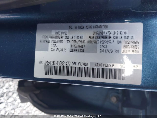 Mazda Cx-5 Gx 2020 JM3KFBBL4L0821477 Image 20