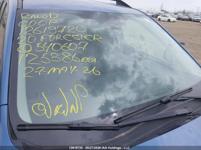 Продаж на аукціоні авто 2020 Subaru Forester Convenience, vin: JF2SKEFC6LH540607, номер лоту: 12619720