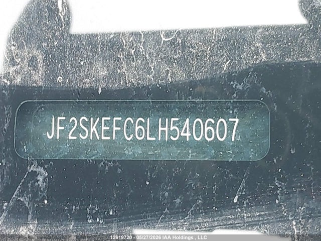 Продаж на аукціоні авто 2020 Subaru Forester Convenience, vin: JF2SKEFC6LH540607, номер лоту: 12619720