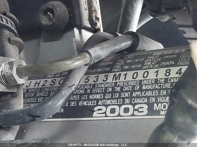 Продажа на аукционе авто 2003 Honda St1300 A, vin: JH2SC51533M100184, номер лота: 12619773
