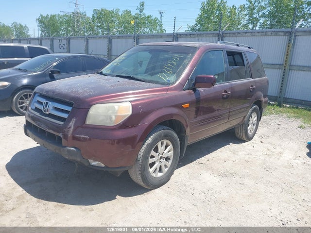 Продажа на аукционе авто 2007 Honda Pilot Ex-l, vin: 5FNYF186X7B015231, номер лота: 12619801