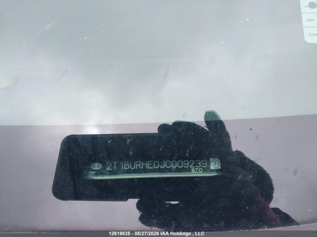 12619835 :رقم المزاد ، 2T1BURHE0JC009239 vin ، 2018 Toyota Corolla Se مزاد بيع