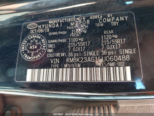 KM8K23AG1LU060488 Hyundai Kona Sel