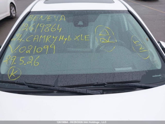 Auction sale of the 2024 Toyota Camry Hybrid Xle, vin: 4T1B21HK5RU021099, lot number: 12619864