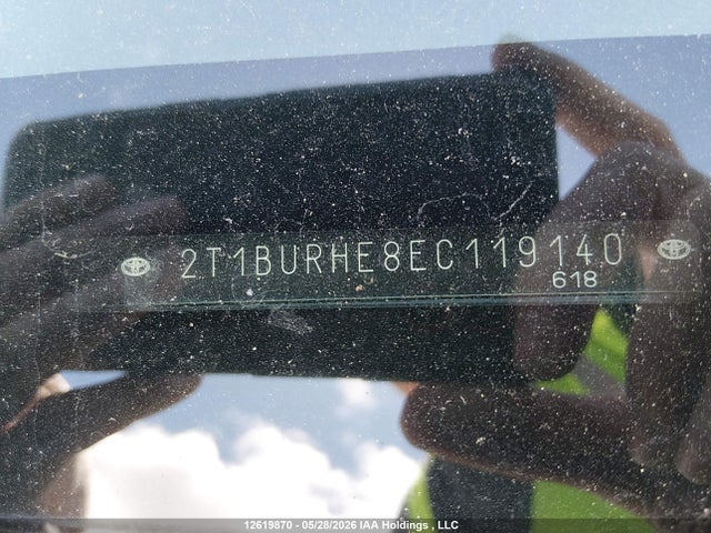 Продаж на аукціоні авто 2014 Toyota Corolla Ce, vin: 2T1BURHE8EC119140, номер лоту: 12619870