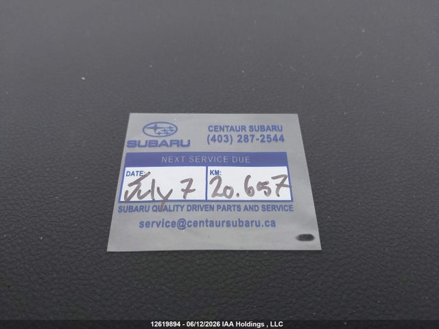 12619894 :رقم المزاد ، JF2SLDHC1SH574599 vin ، 2025 Subaru Forester Sport مزاد بيع
